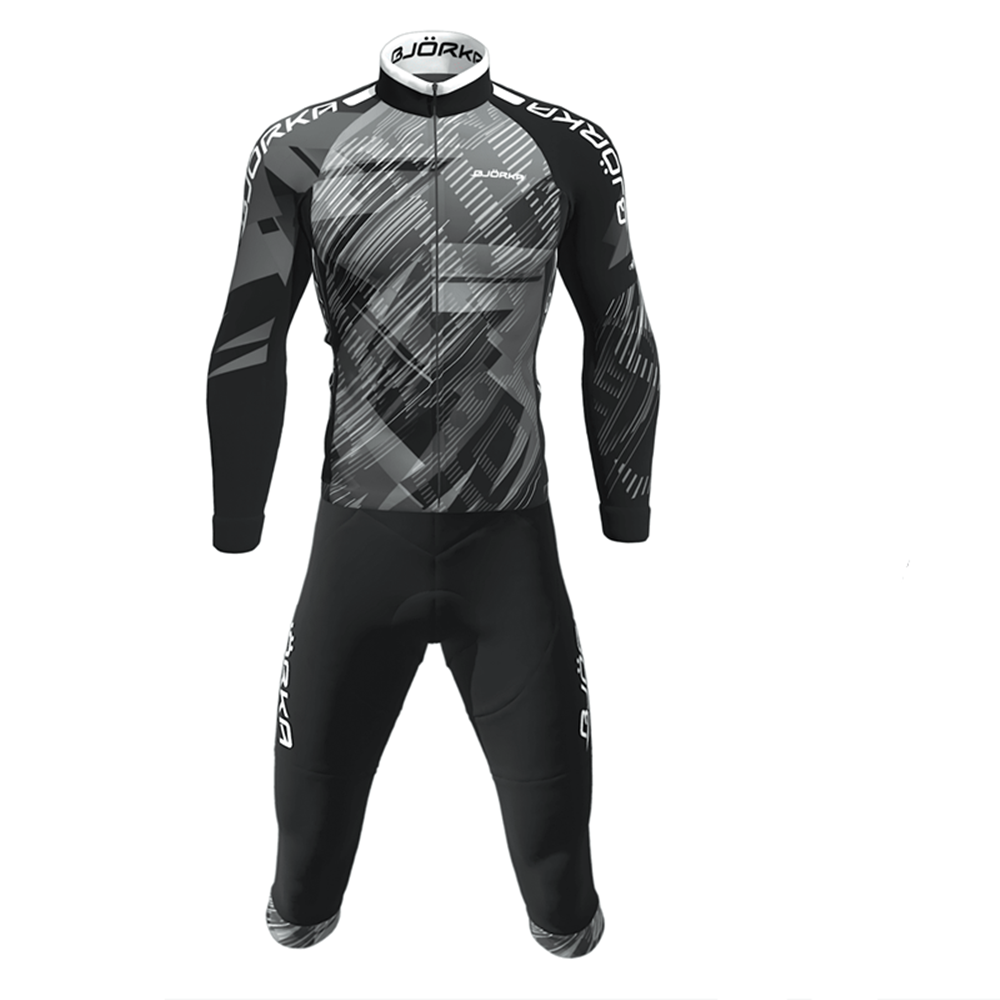 Cycling Gear Jersey - Primavera/autunno Bjorka ciclismo manica lunga Jersey